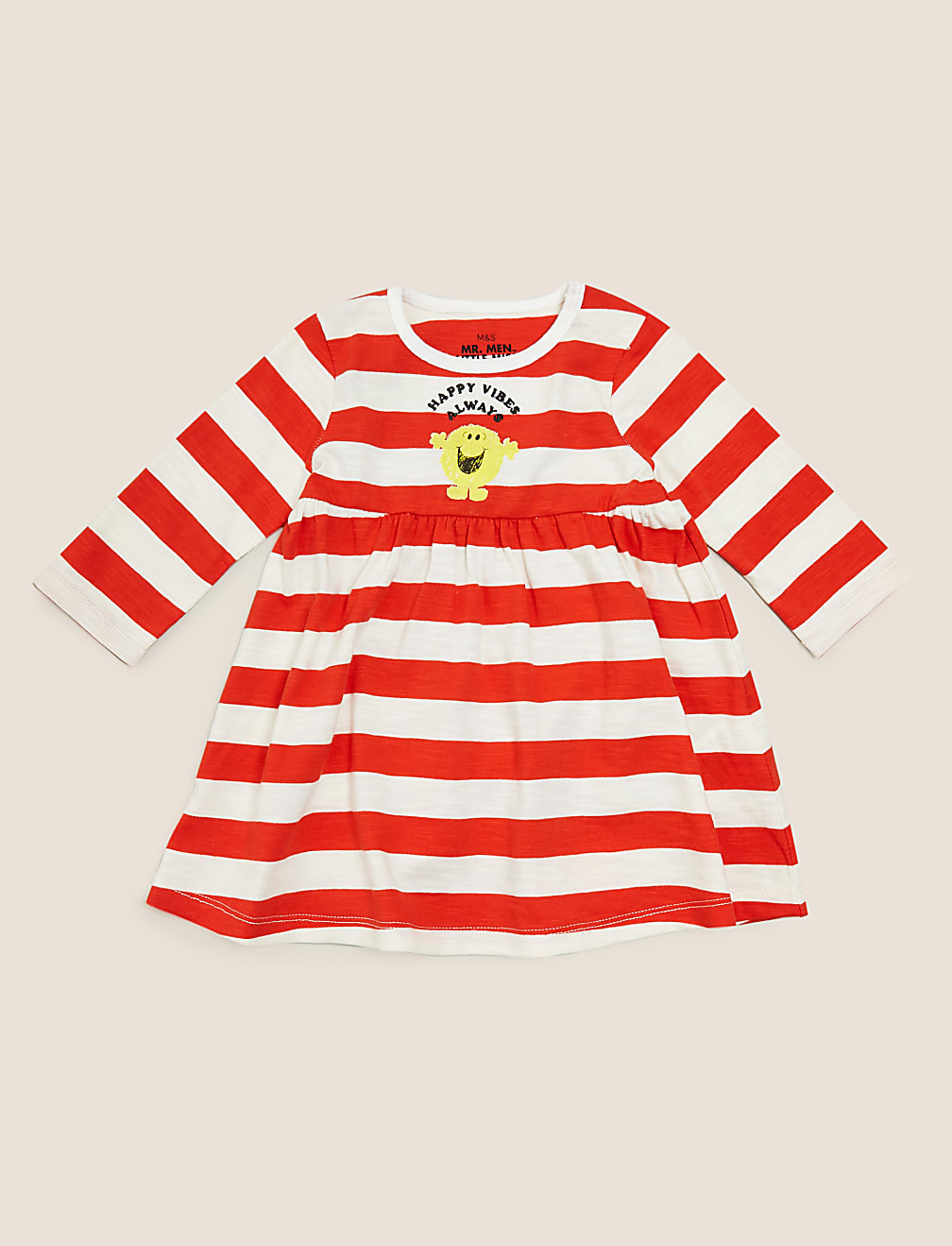 Pure Cotton Jersey Mr. Men™ Striped Dress