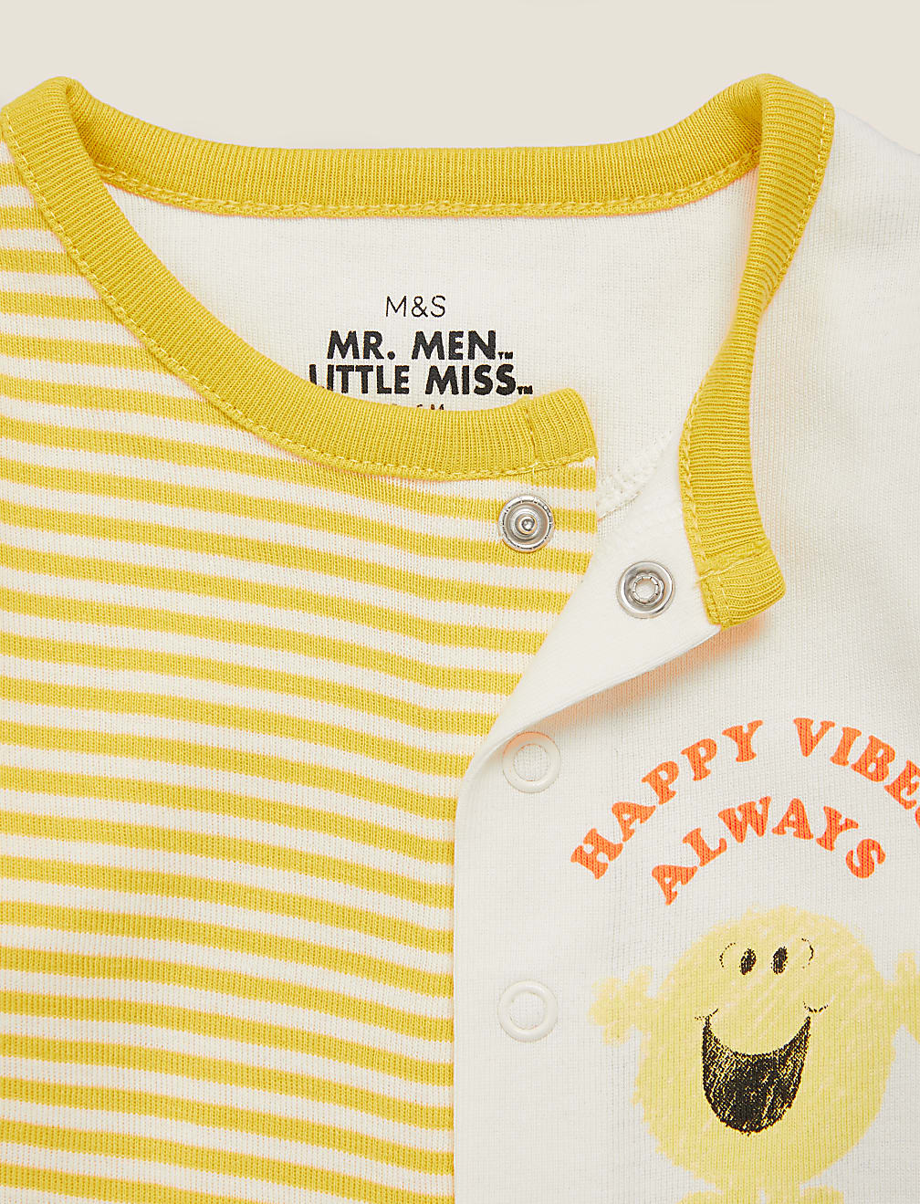 Pure Cotton Mr. Men™ Striped All in One