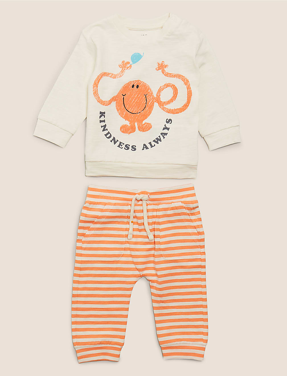2 Piece Pure Cotton Mr Men&trade; Outfit (7lbs-3 Yrs)
