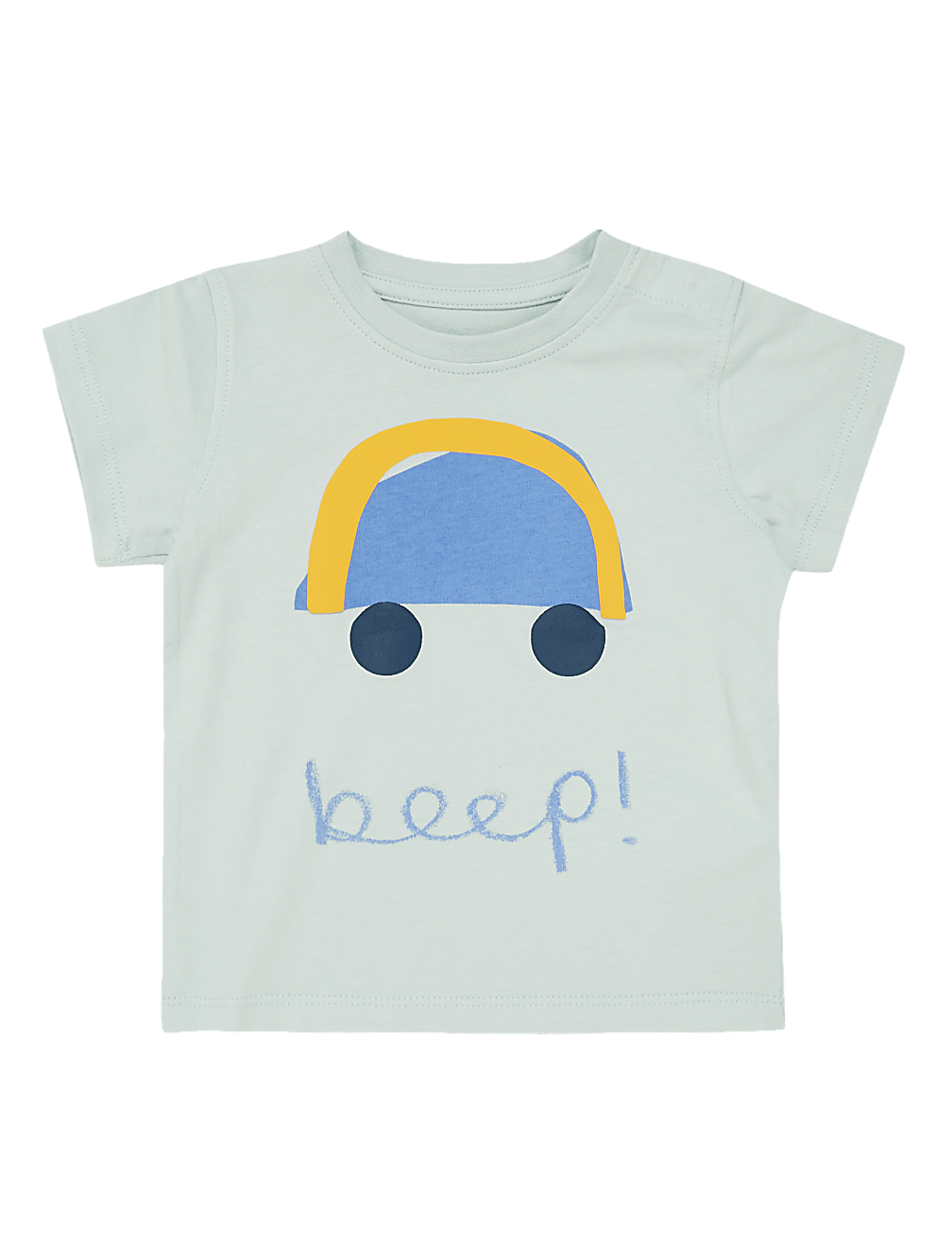 Pure Cotton Car Print T-Shirt (0-3 Yrs)