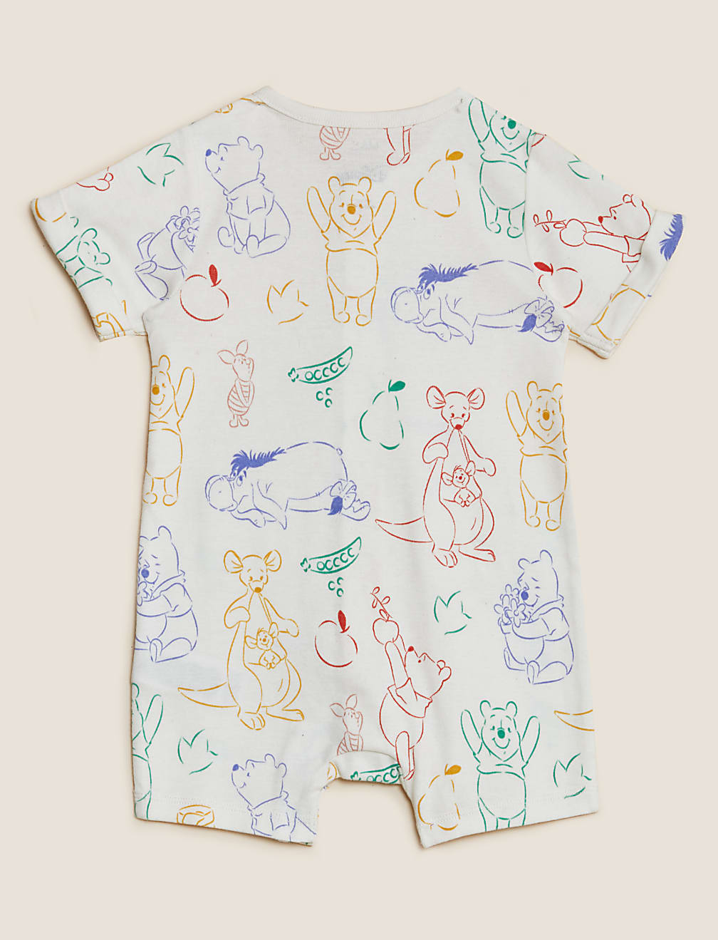 2pk Pure Cotton Winnie the Pooh™ Rompers (0-3 Yrs)