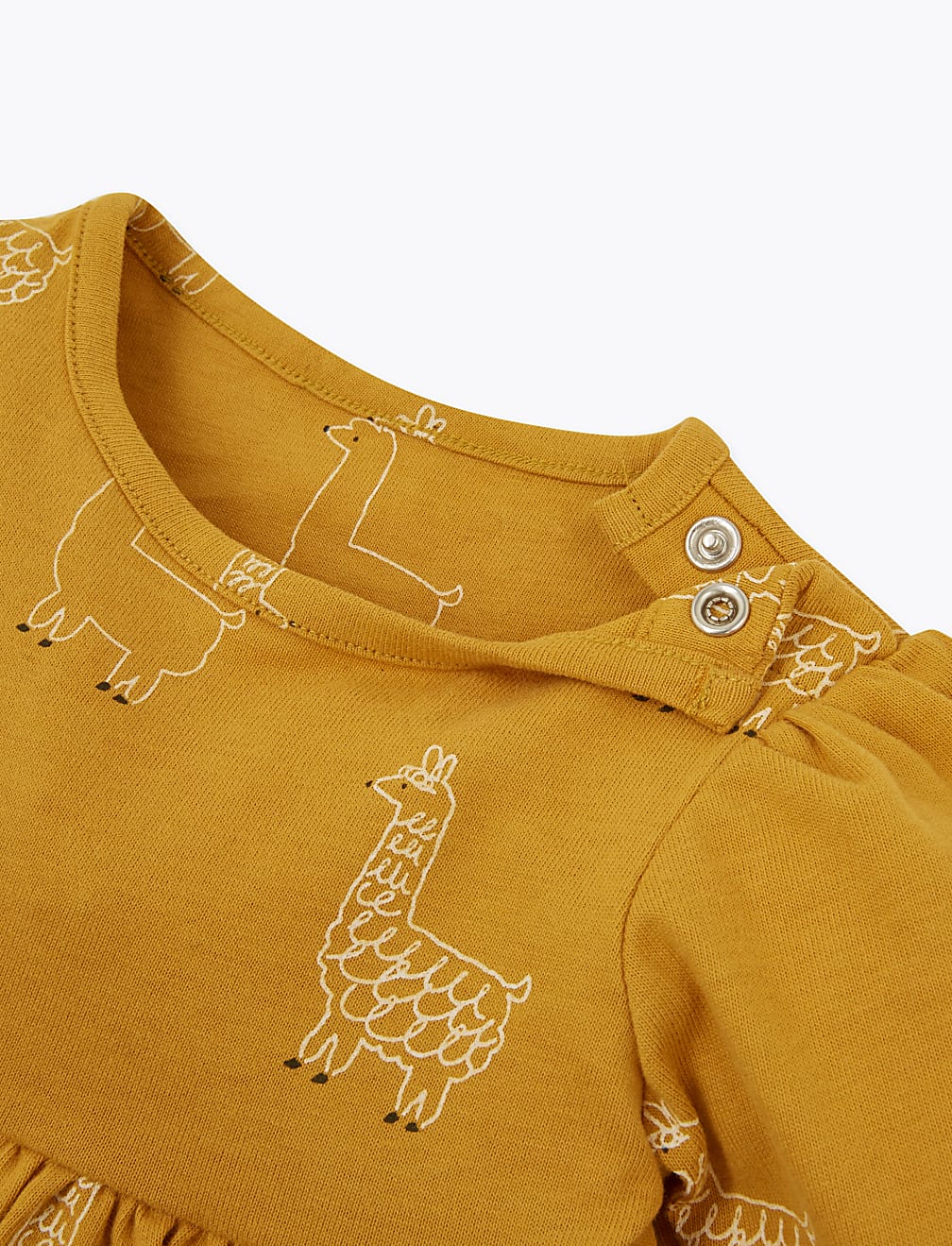 Cotton Llama Print Dress (0-3 Yrs)