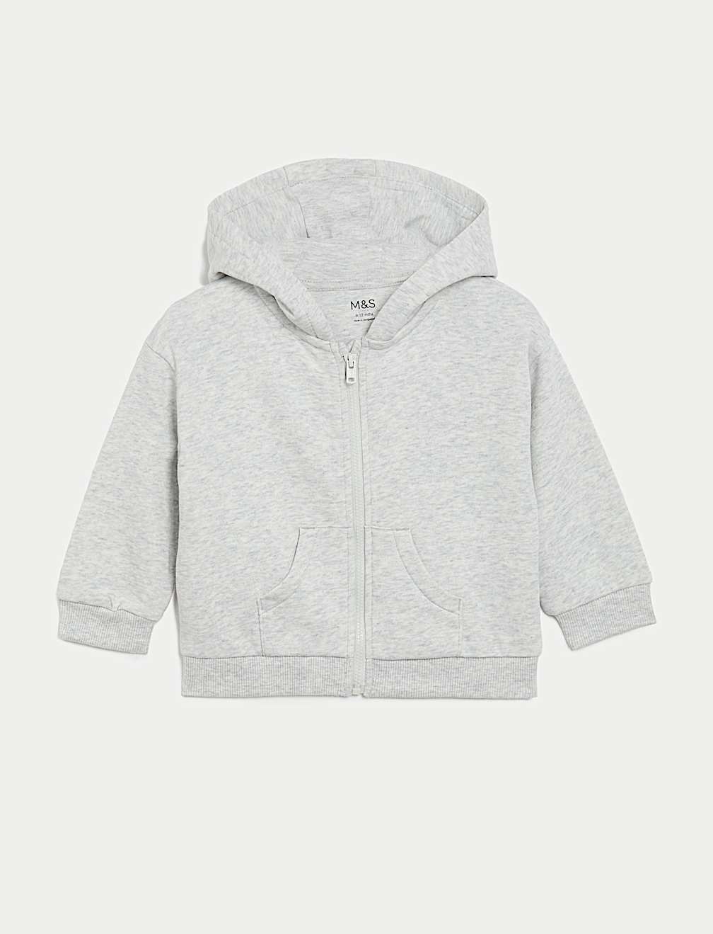 Cotton Rich Zip Hoodie (0-3 Yrs)