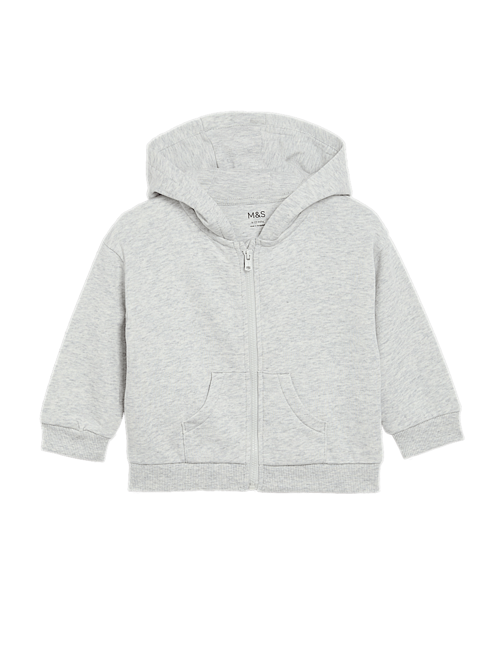 Cotton Rich Zip Hoodie (0-3 Yrs)