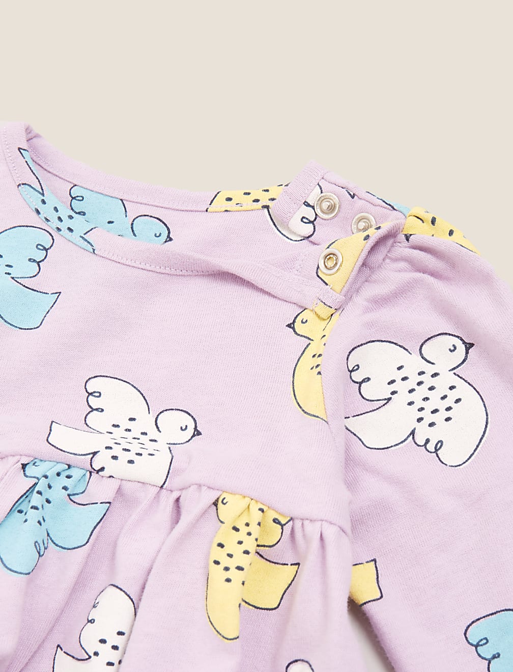 Pure Cotton Bird Print Dress