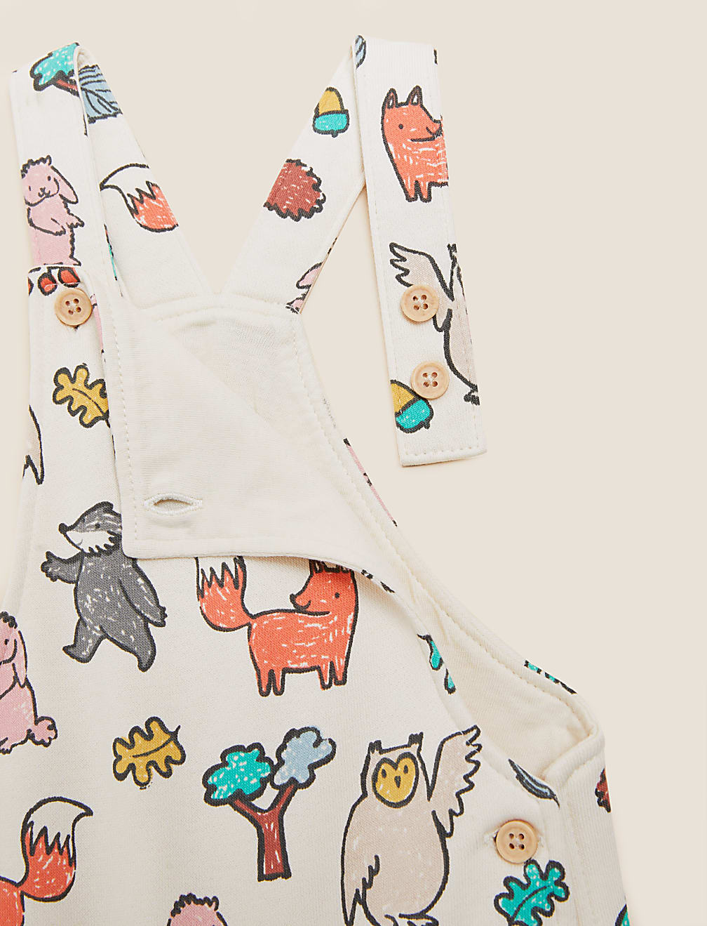 Cotton Rich Woodland Dungarees (0-3 Yrs)