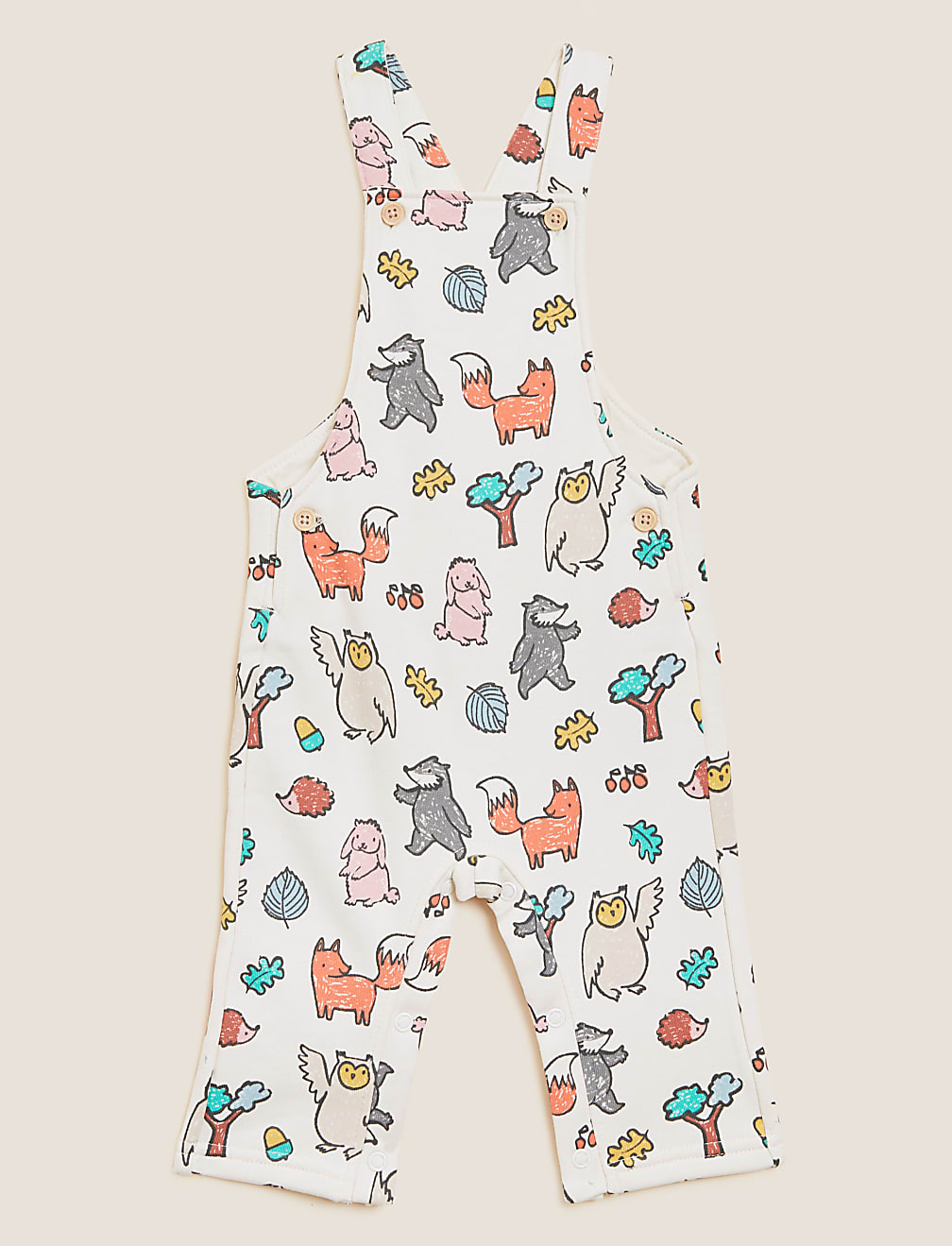 Cotton Rich Woodland Dungarees (0-3 Yrs)
