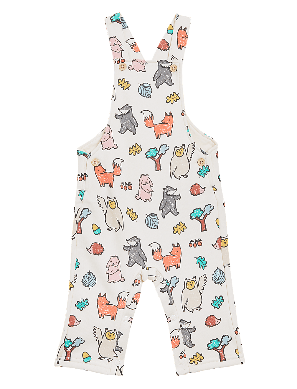 Cotton Rich Woodland Dungarees (0-3 Yrs)