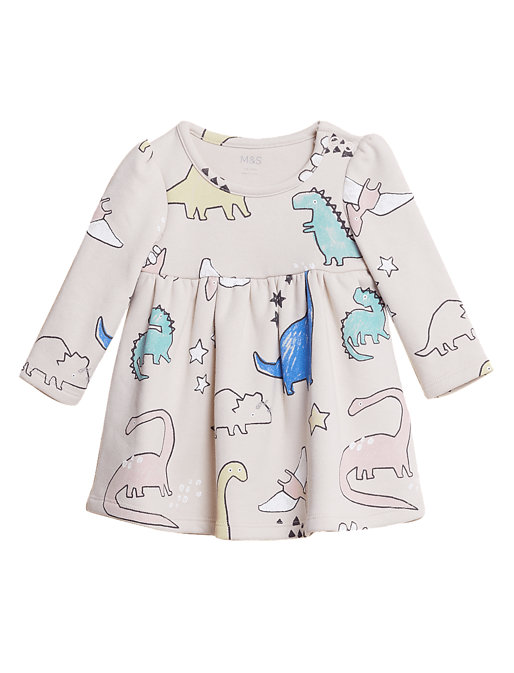Cotton Rich Dinosaur Dress (0-3 Yrs)