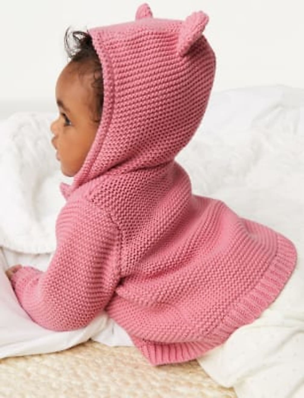 Pure Cotton Chunky Knitted Cardigan