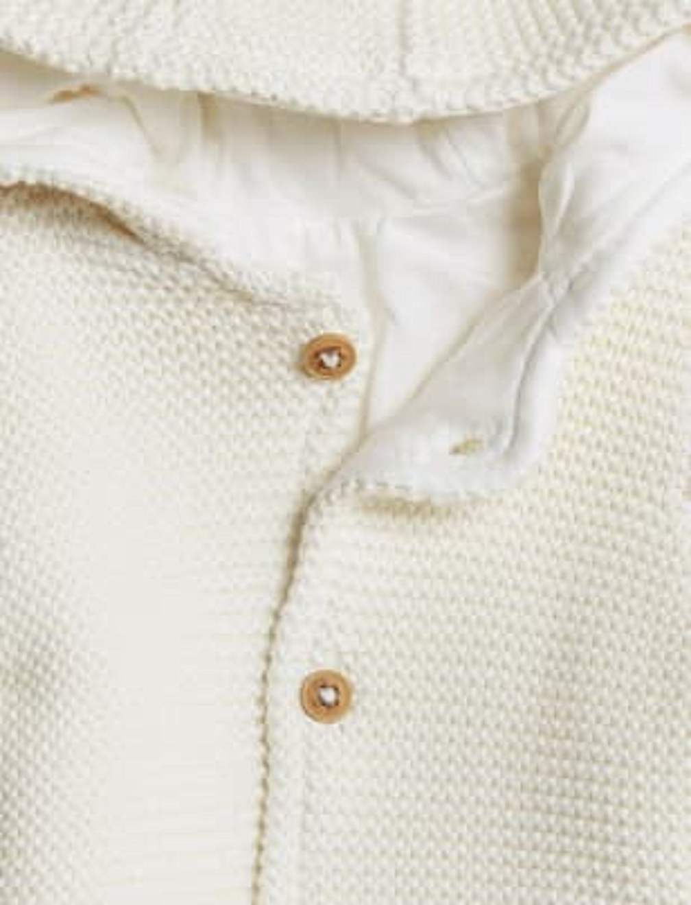 Pure Cotton Chunky Knitted Cardigan
