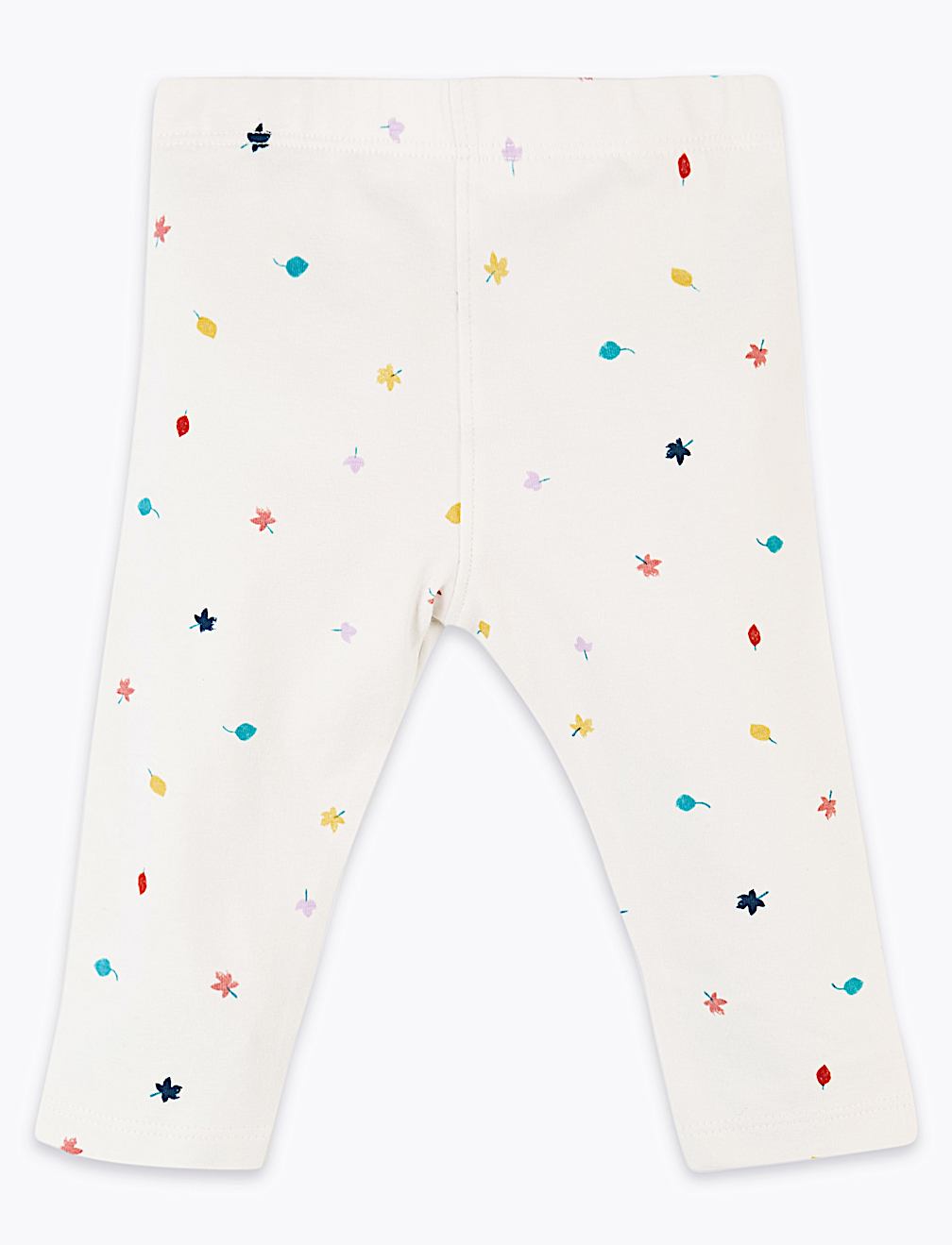 3 Pack Organic Cotton Leaf Print Leggings