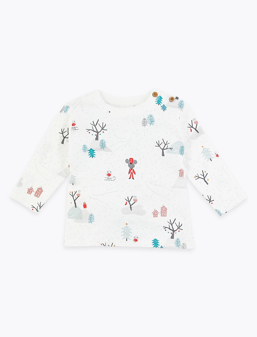 Winter Scene Printed  Top
