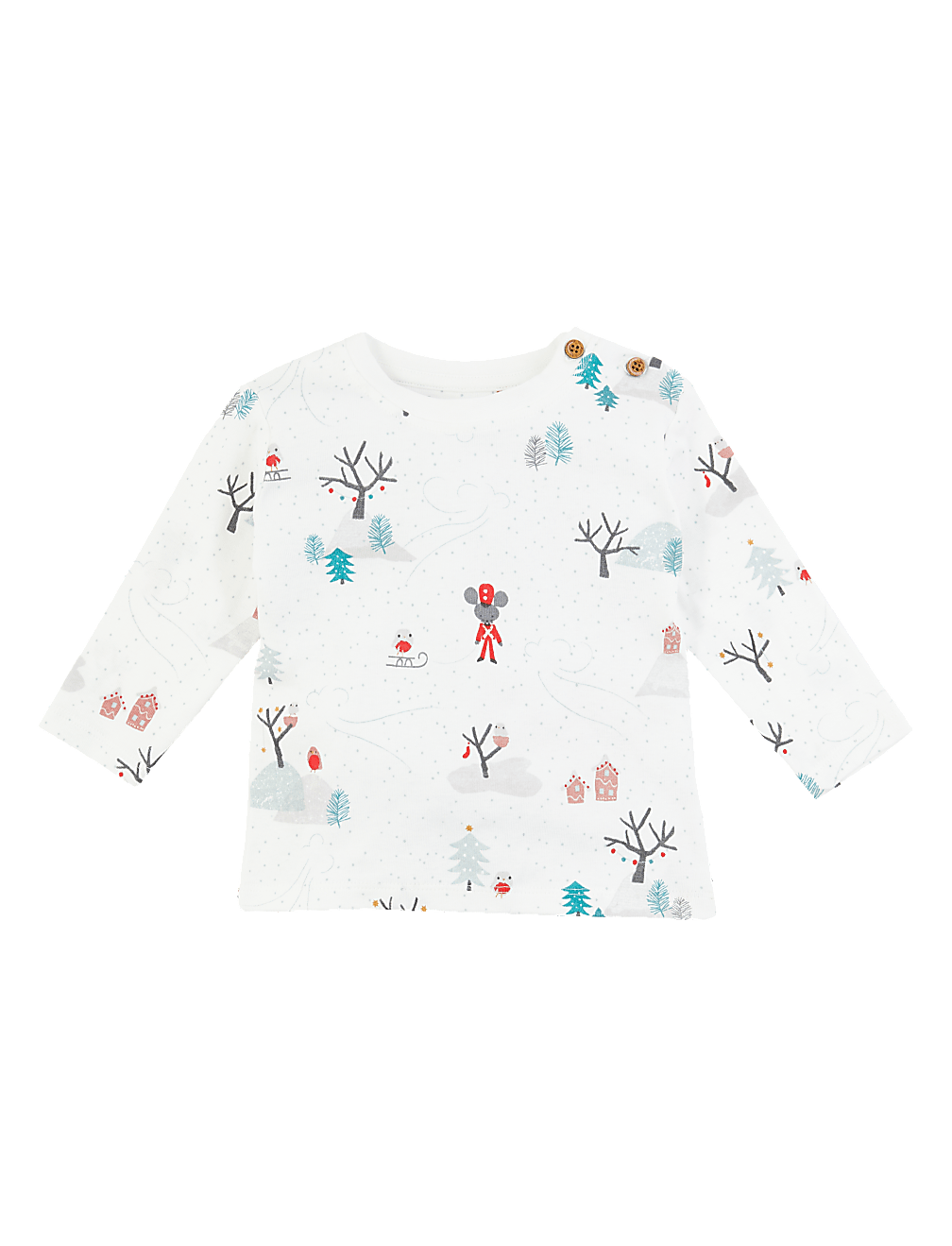 Winter Scene Printed  Top