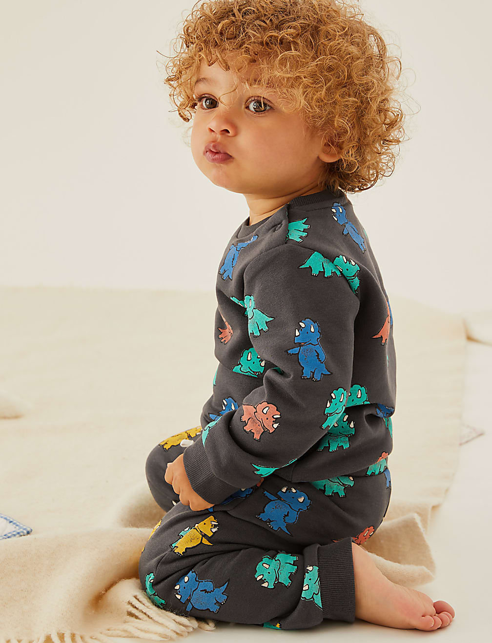 Cotton Rich Dinosaur Sweatshirt (0-3 Yrs)