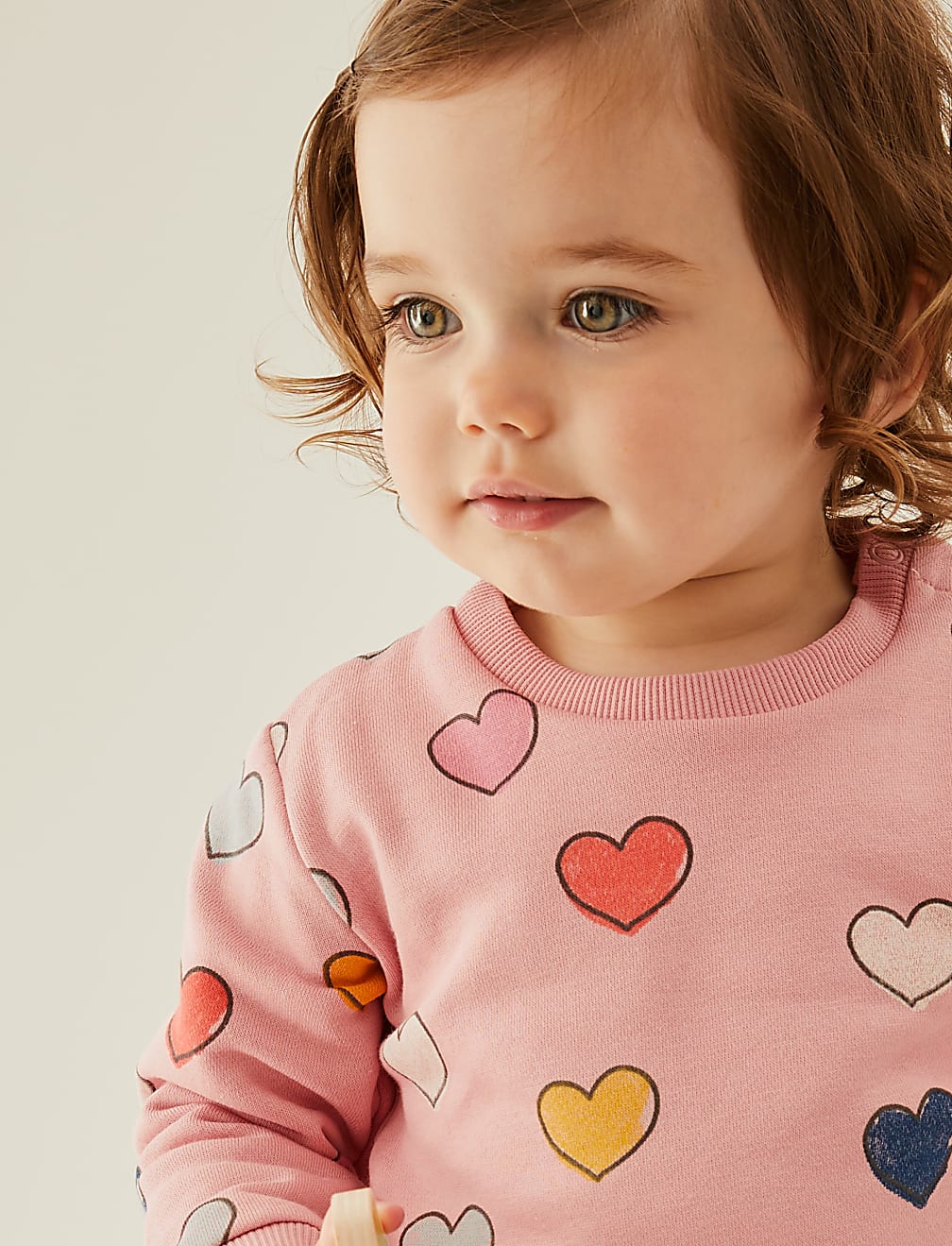 Cotton Rich Love Heart Sweatshirt (0-3 Yrs)
