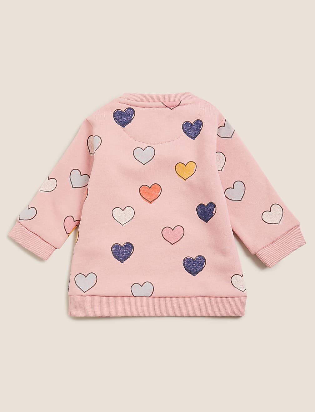 Cotton Rich Love Heart Sweatshirt (0-3 Yrs)