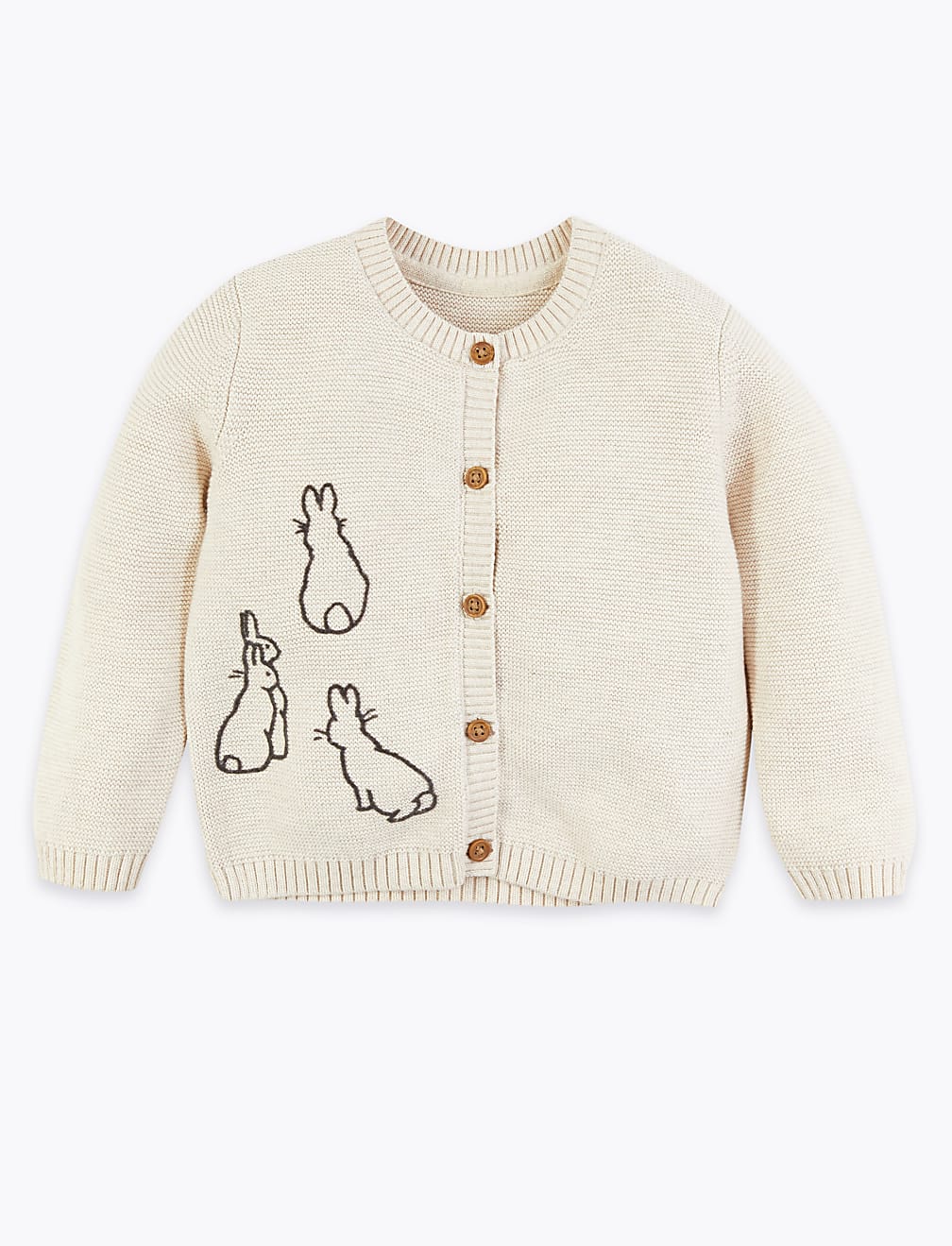 Pure Cotton Peter Rabbit™ Cardigan (7lbs-36 Mths)