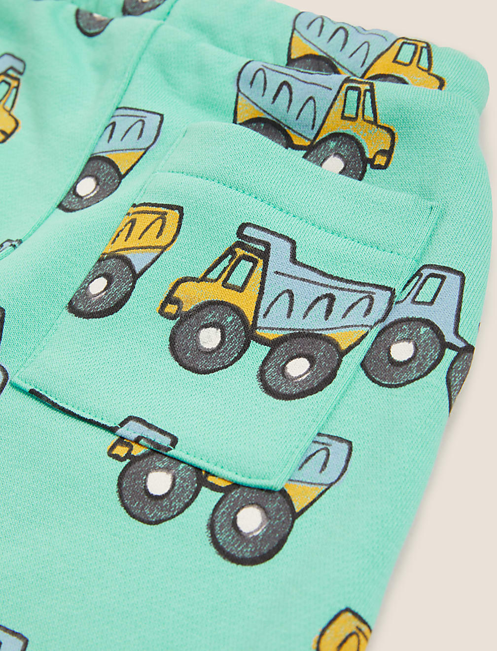 Cotton Rich Transport Print Joggers (0-3 Yrs)