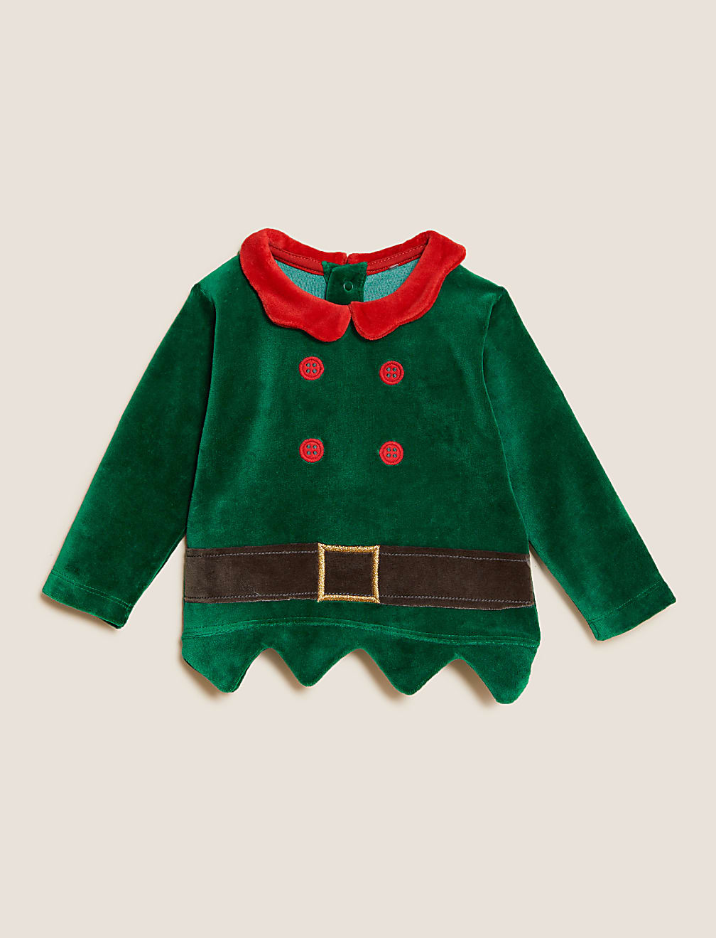 3pc Cotton Rich Elf Outfit (0-3 Yrs)