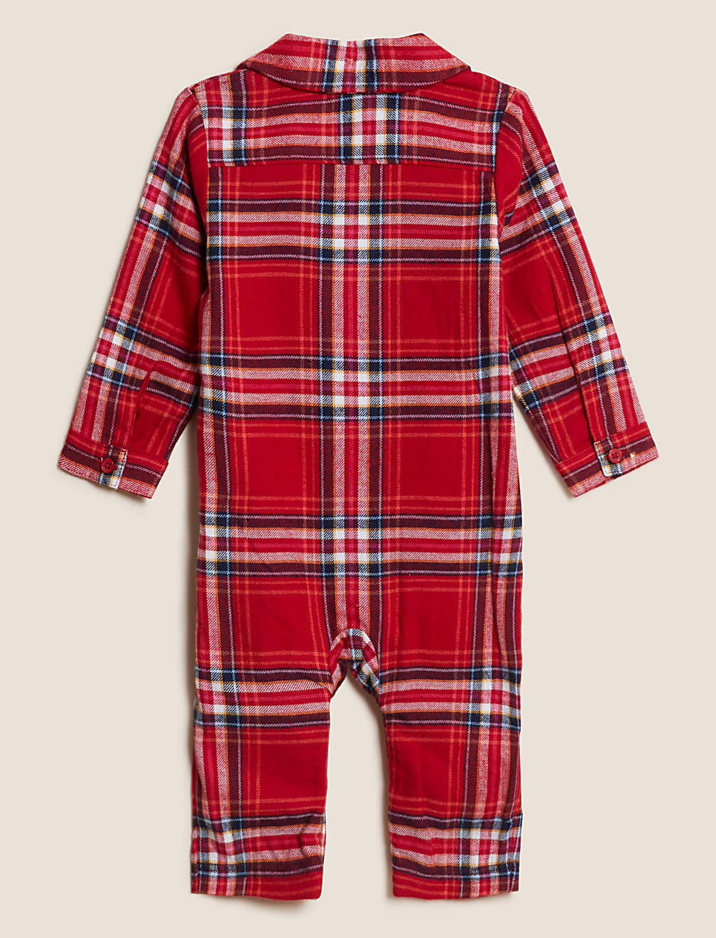 Pure Cotton Checked Romper (0-3 Yrs)