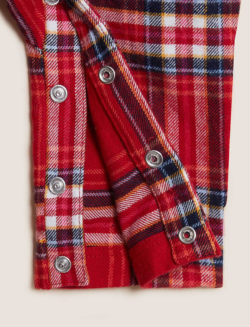 Pure Cotton Checked Romper (0-3 Yrs)