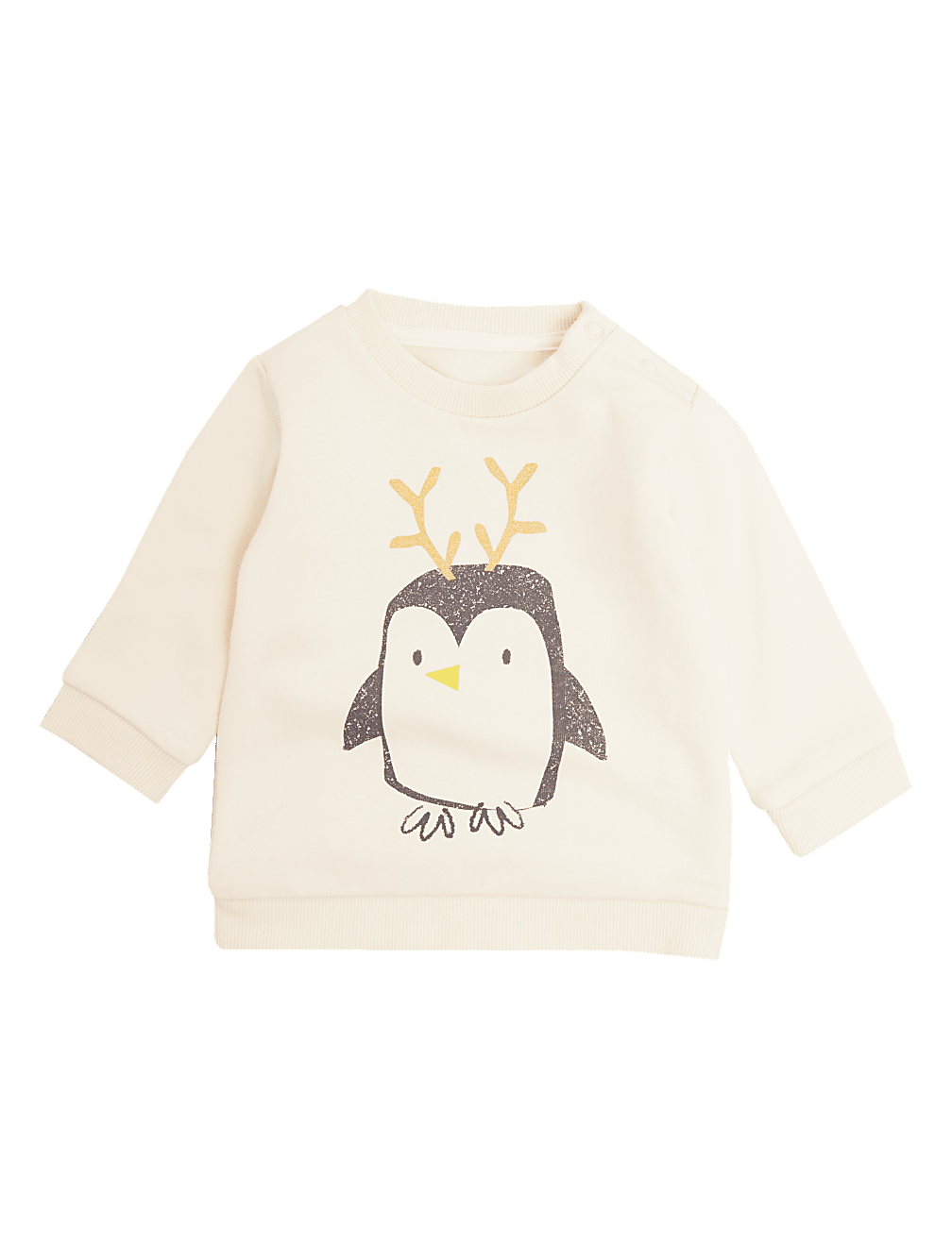 Cotton Penguin Sweatshirt (0-3 Yrs)