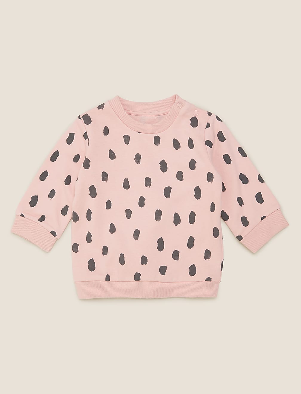 Cotton Brushstroke Print Sweatshirt (0-3 Yrs)