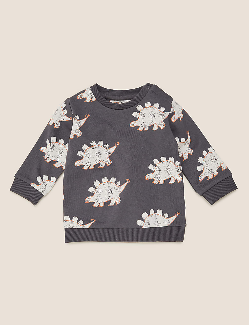Cotton Dinosaur Print Sweatshirt (0-3 Yrs)