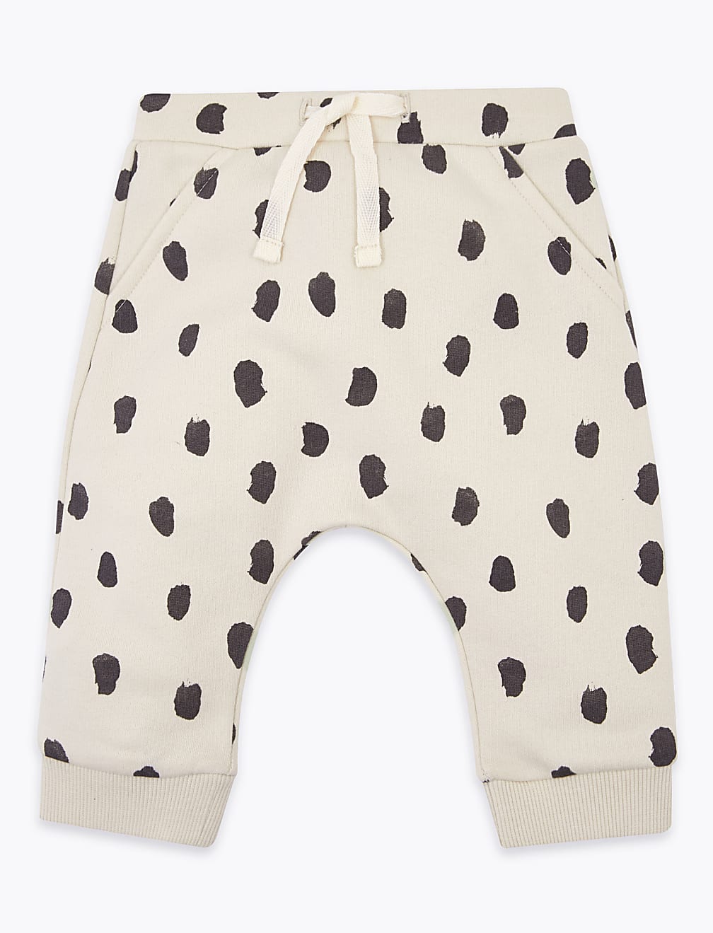 Cotton Rich Dash Print Joggers (0-3 Yrs)