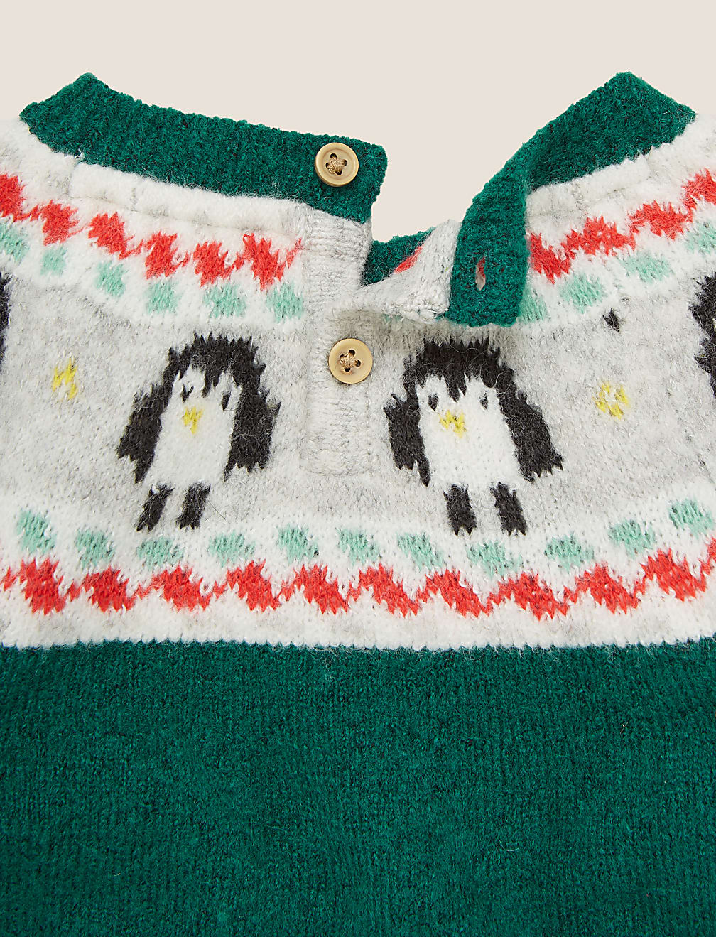 Penguin Fair Isle Jumper (0-3 Yrs)