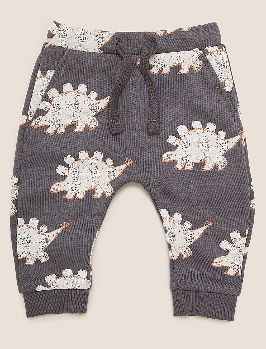 Cotton Dinosaur Joggers (0-3 Yrs)