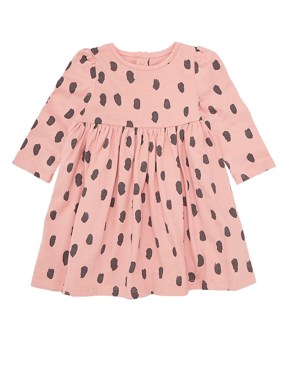 Pure Cotton Brushstroke Dress (0-3 Yrs)