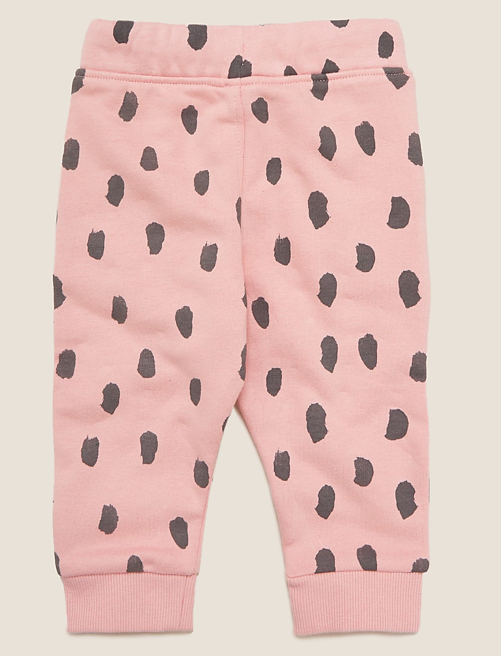 Cotton Brushstroke Joggers (0-3 Yrs)