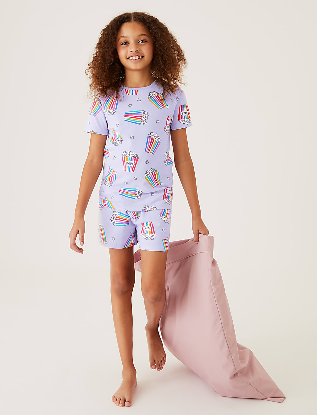 Cotton Rich Popcorn Print Short Pyjama Set (7-16 Yrs)