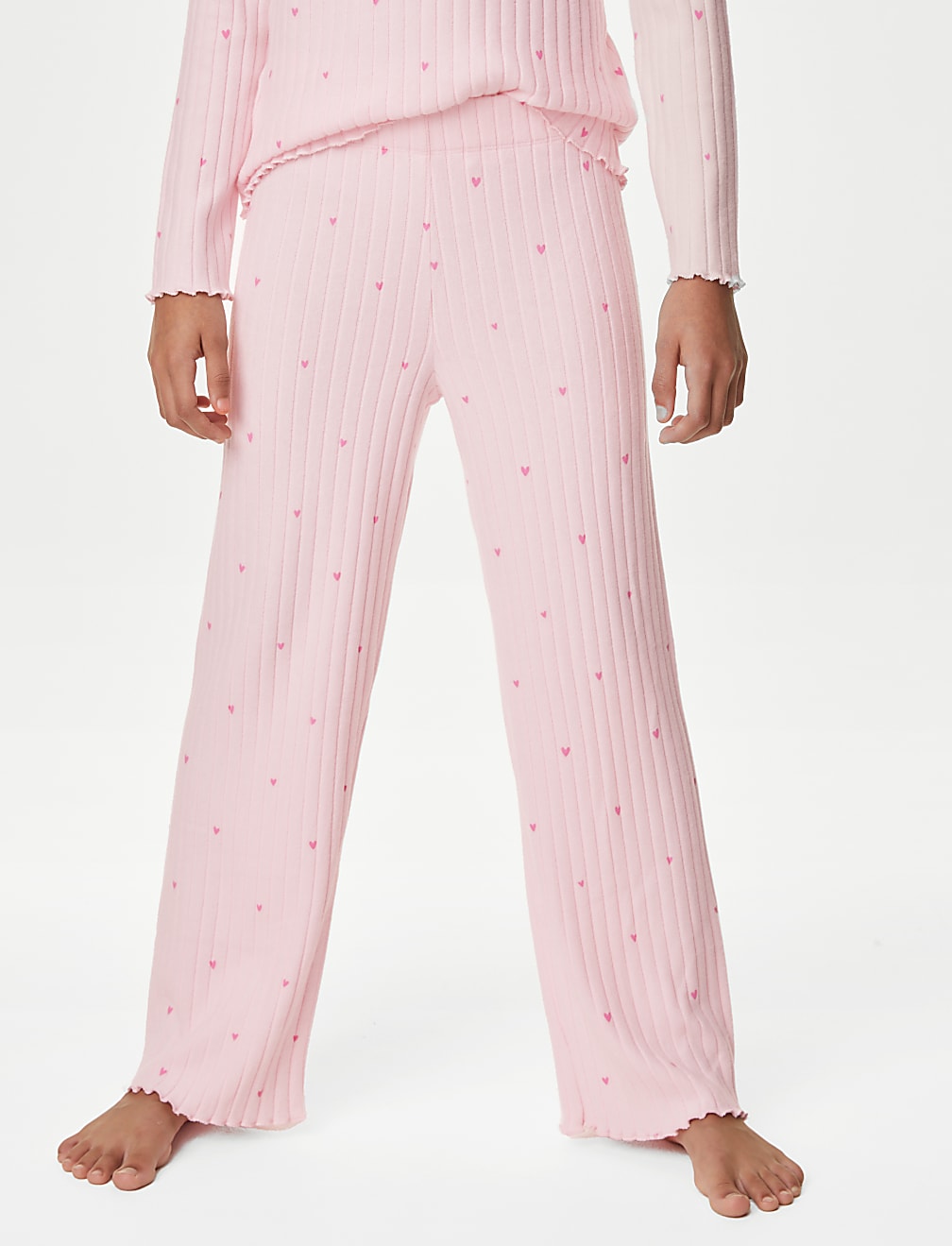 Star Print Ribbed Pyjamas (6-16 Yrs)