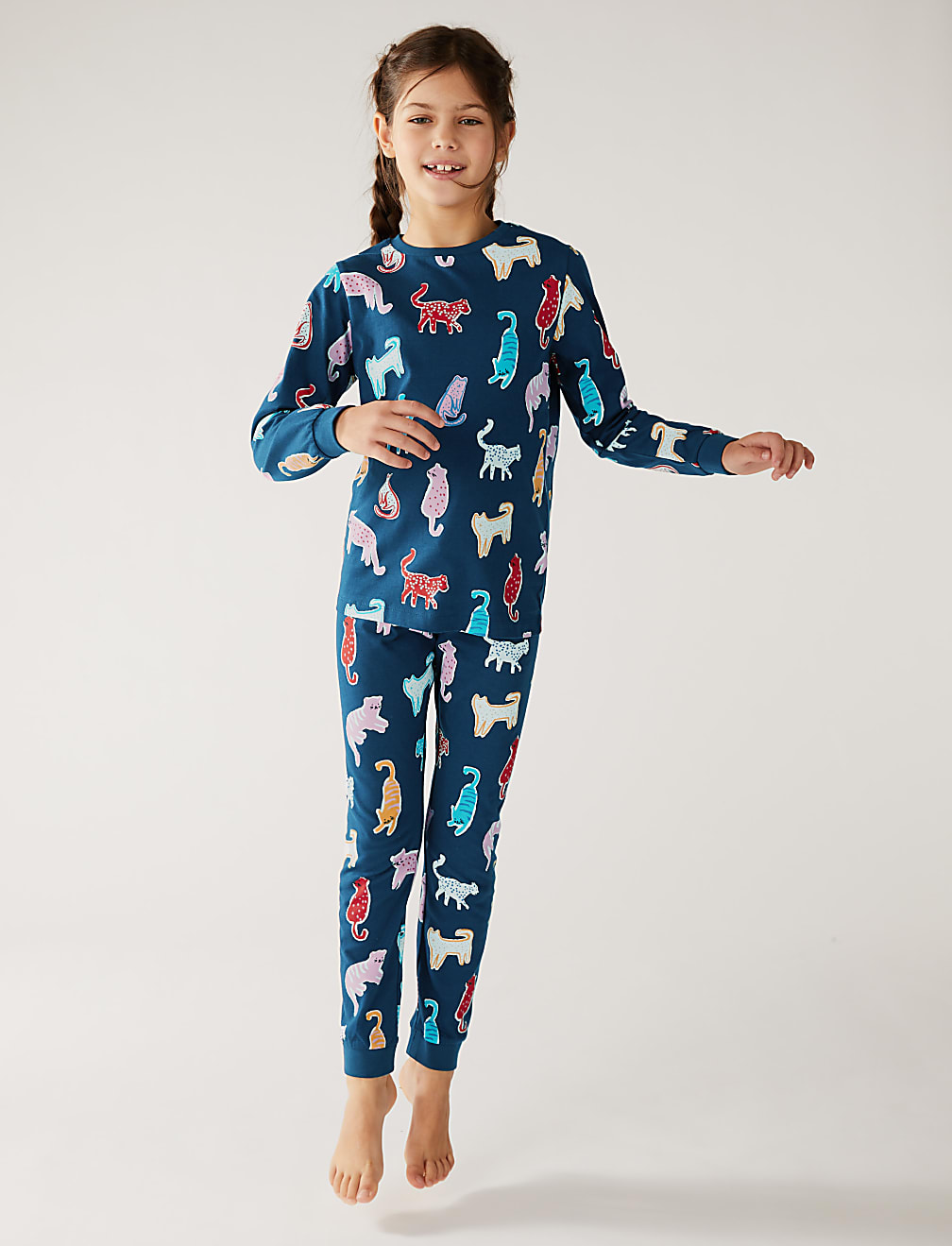 2pk Pure Cotton Leopard Pyjama Sets