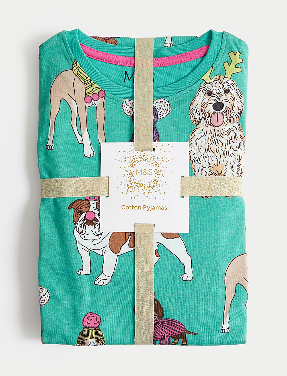 Cotton Rich Christmas Dog Pyjamas (6-16 Yrs)