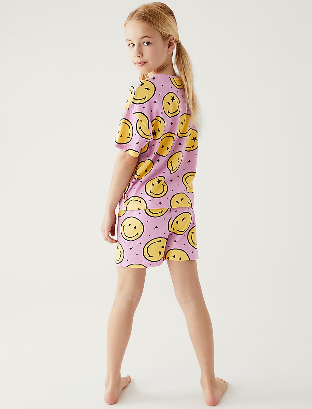 Pure Cotton Smiley Print Short Pyjama Set