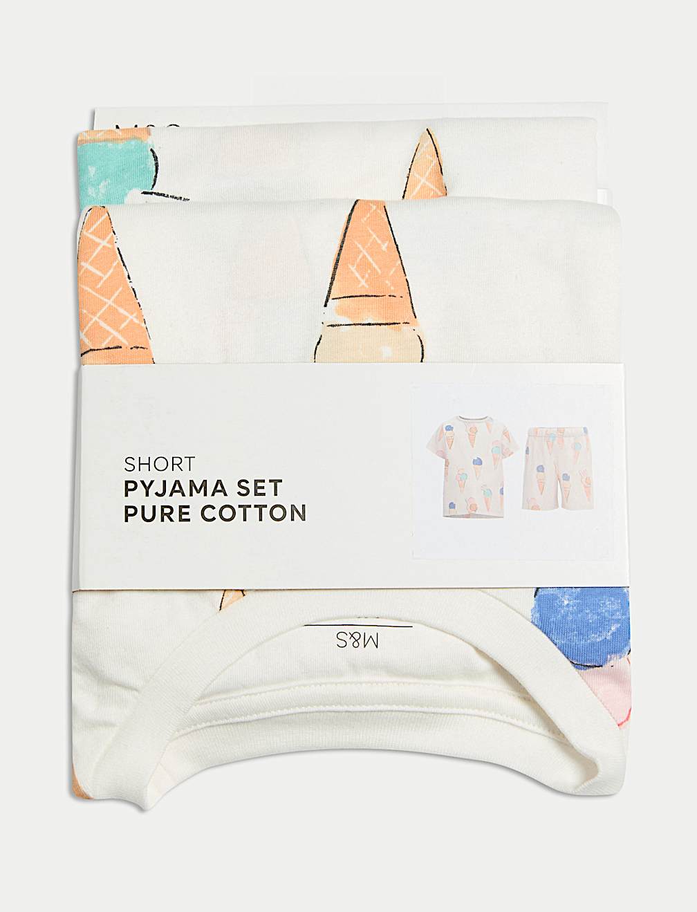 Pure Cotton Ice Cream Print Pyjamas (1-16 Yrs)