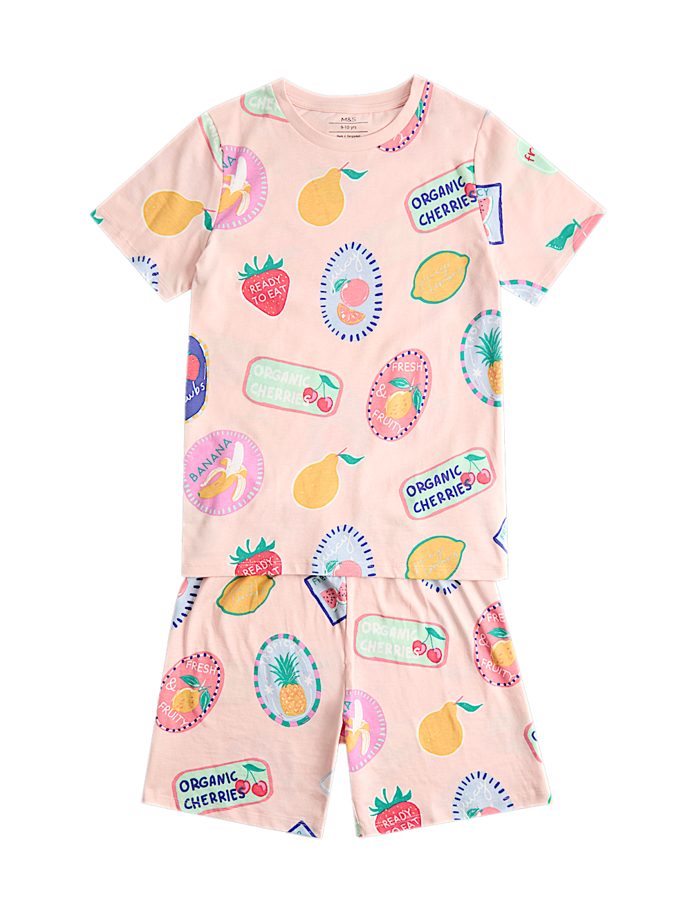 Kids' Pure Cotton Fruit Pyjamas (1-16 Yrs)