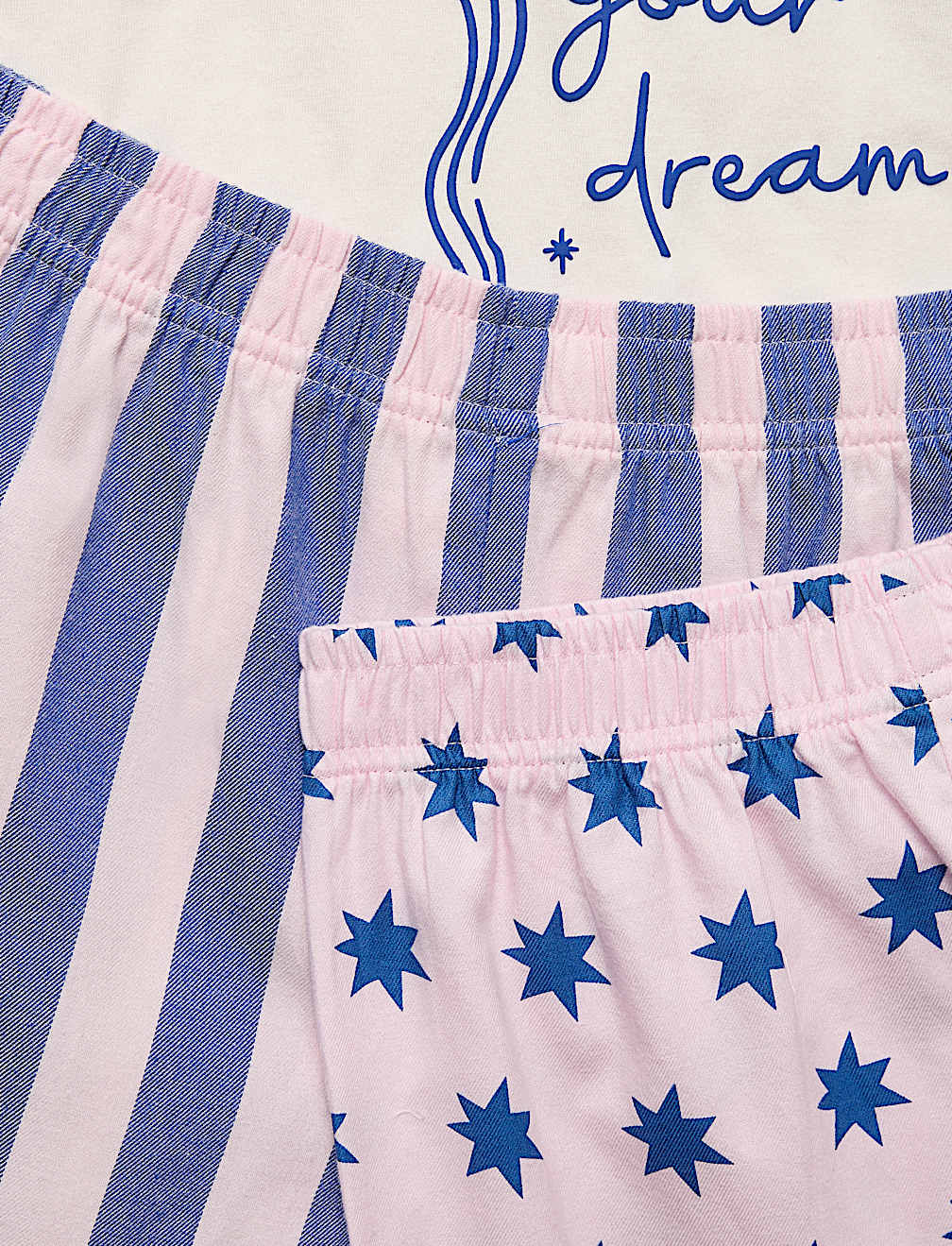 2 Pack Bow Graphic Pyjama Sets (6-16 Yrs)