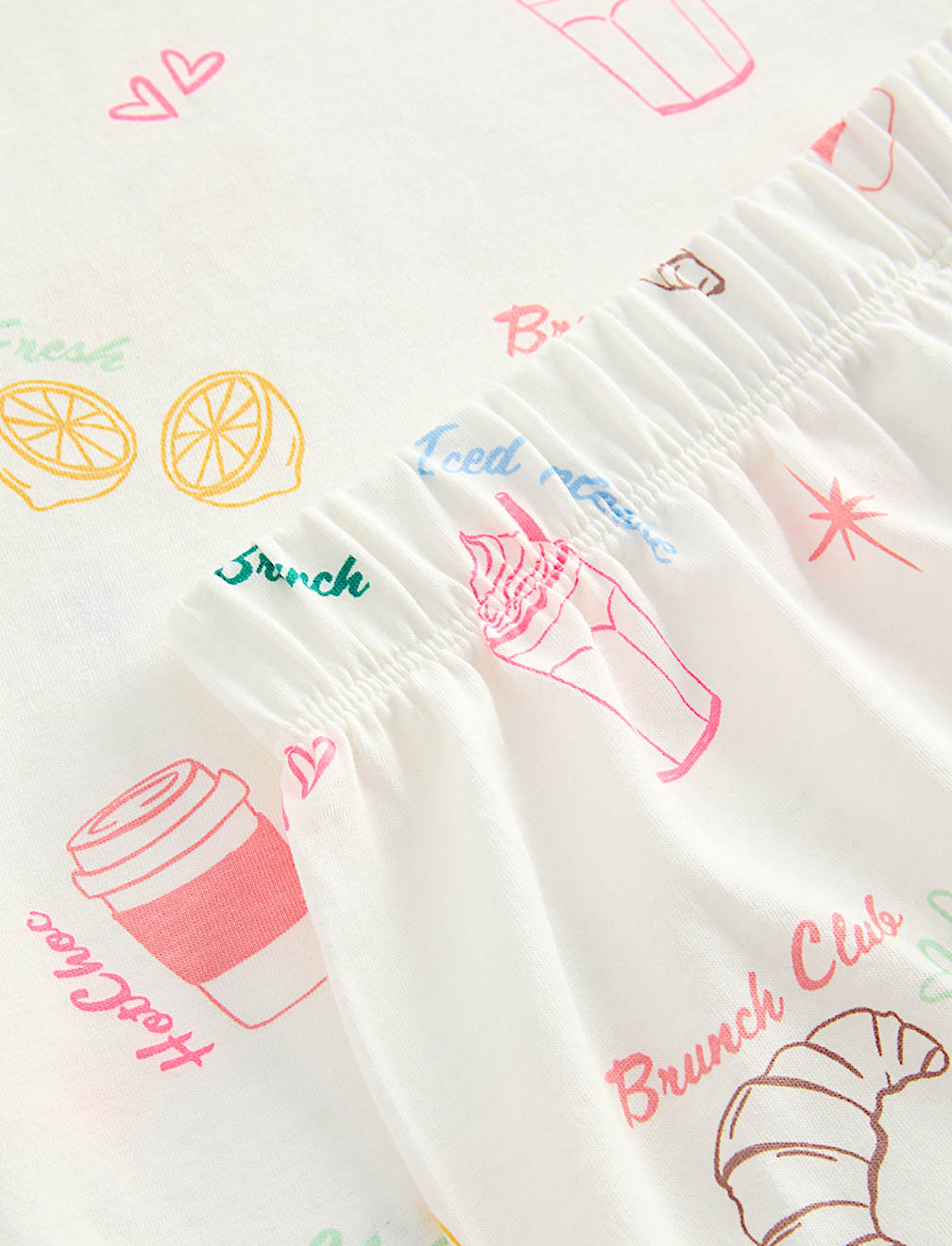 Pure Cotton Brunch Graphic Pyjamas (1-16 Yrs)