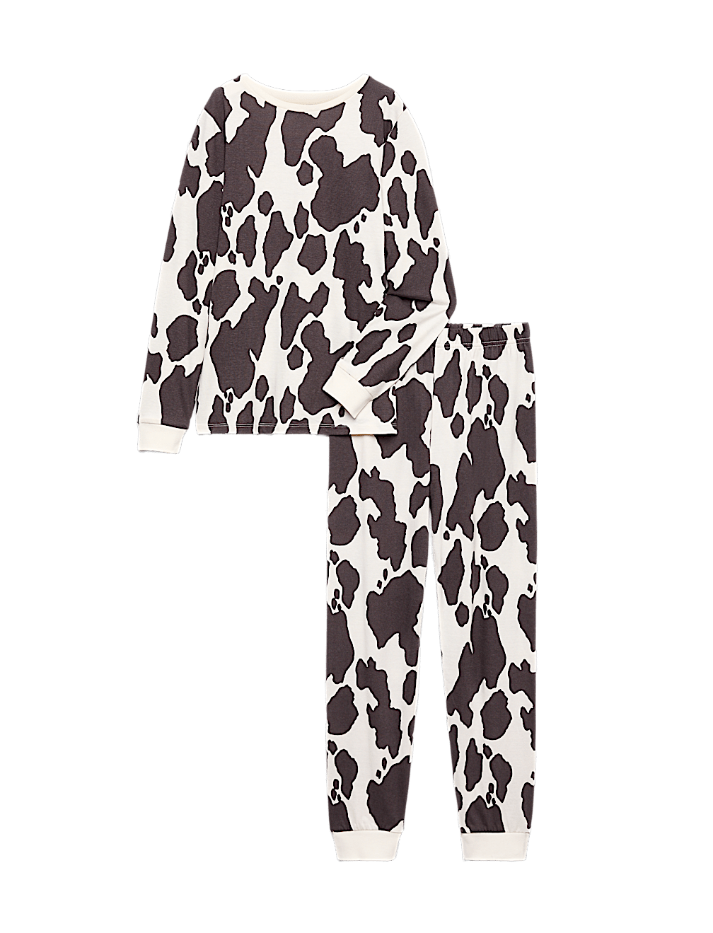 Pure Cotton Cow Print Pyjamas (12 Mths-16 Yrs)