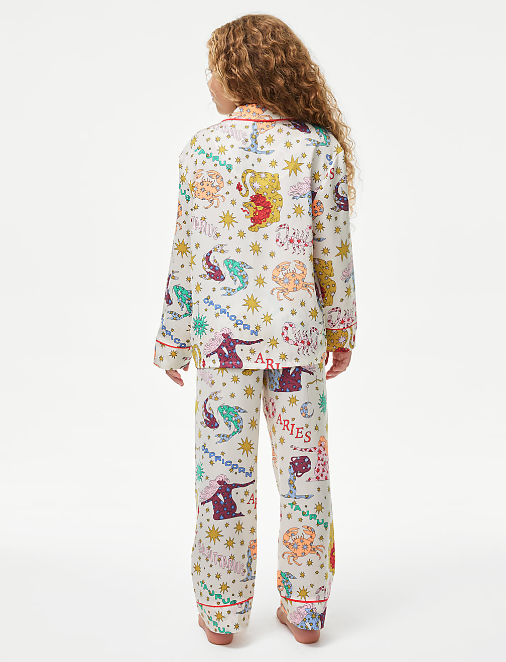 Satin Zodiac Pyjamas with Eye Mask (6-16 Yrs)