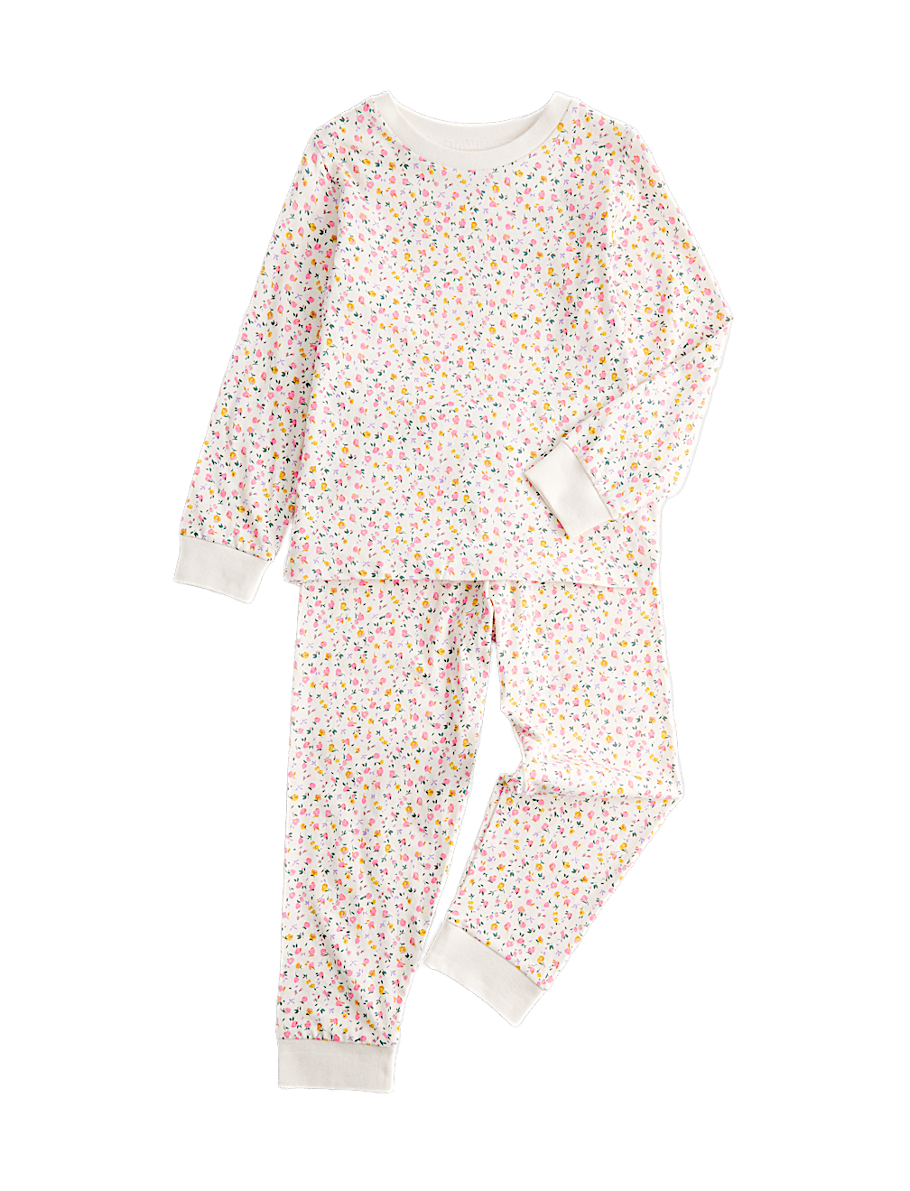 Pure Cotton Ditsy Floral Pyjamas (1-16 Yrs)