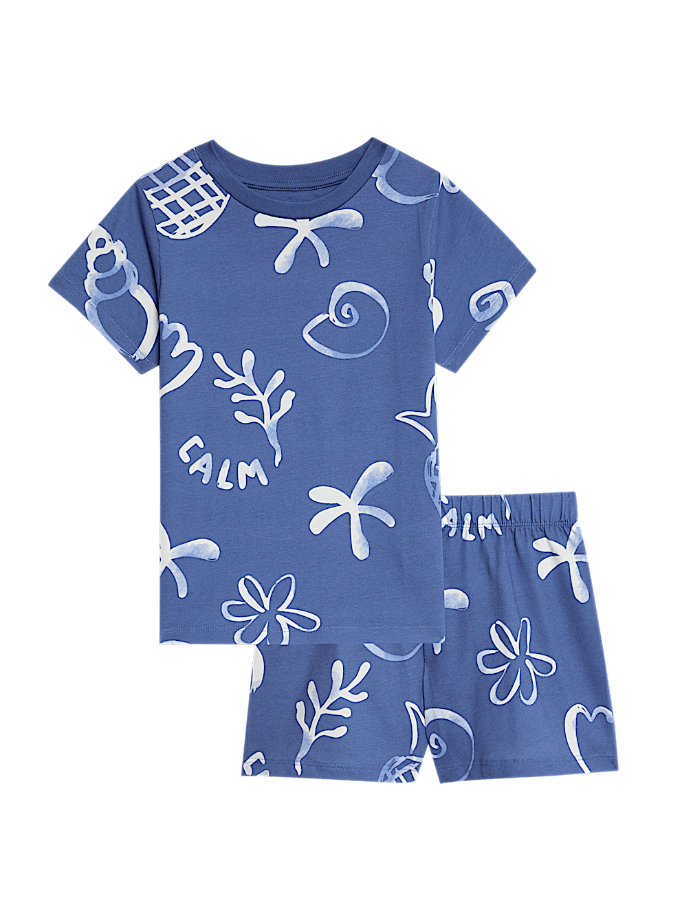 Kids’ Pure Cotton Seaside Short Pyjamas (1-16 Yrs)