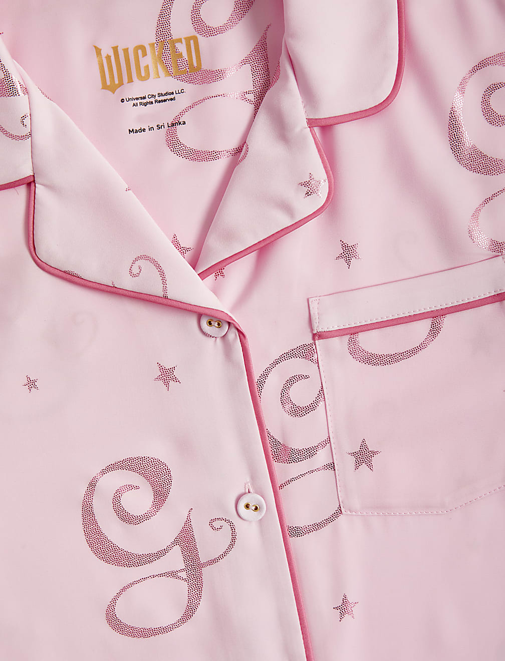 Satin Wicked™ Glinda Pyjamas with Eye Mask (6-16 Yrs)