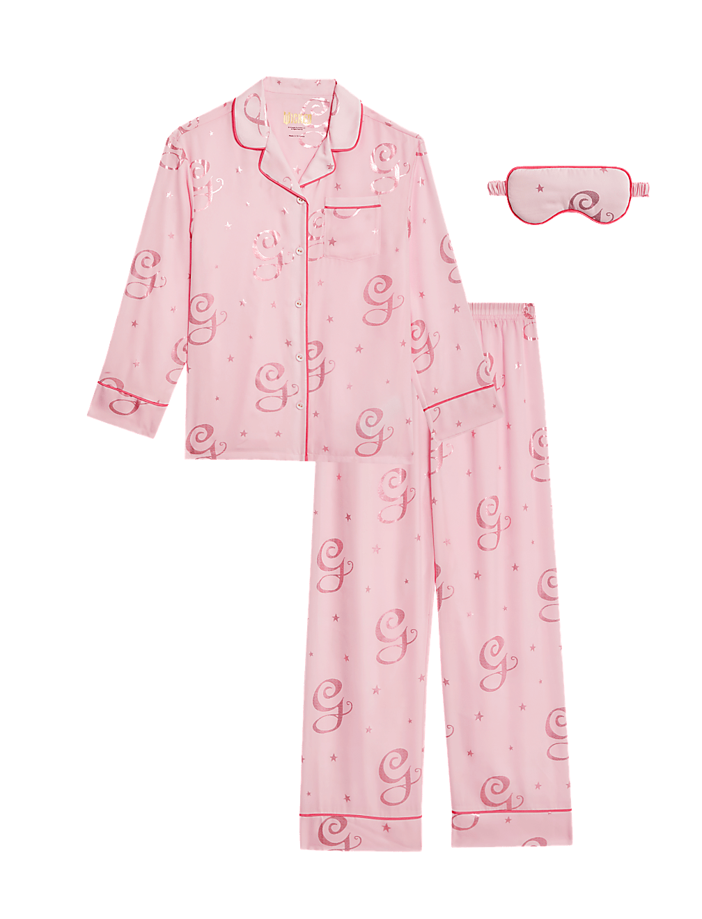 Satin Wicked™ Glinda Pyjamas with Eye Mask (6-16 Yrs)