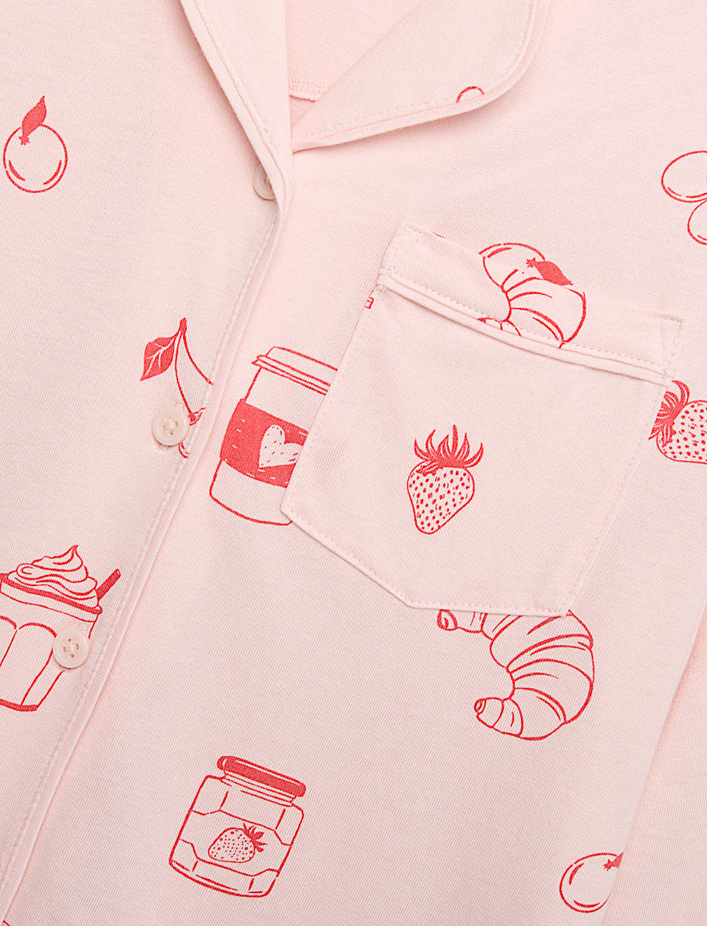 Cotton Blend Breakfast Pyjamas (3-16 Yrs)